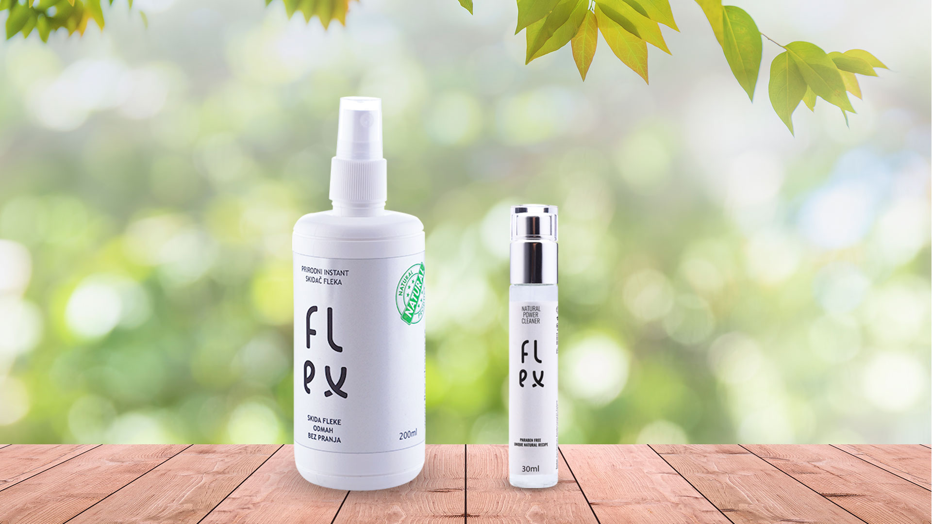 Flex Cleaner - Manje ili veće pakovanje Veće i manje pakovenje flex cleanera na stolu